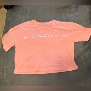 Women’s Crop Top “Live Laugh Lesbian”